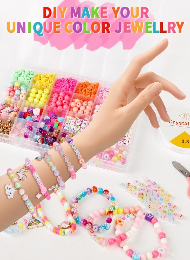 إليكتومانيا مجموعة صنع الأساور من إليكتومانيا للبنات، مجموعة صنع الأساور مع تعليقات وخرز مضيء، مجموعة مواد صنع المجوهرات، مجموعات خرز ملونة بأشكال وأنواع مختلفة للأطفال فوق سن ثلاث سنوات، أفضل هدية لمجموعات الحرف اليدوية للبنات من سن 12 إلى 14 عامًا - Image 4